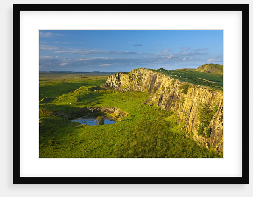Walltown Crags and the route of Hadrian's Wall along the Great Whin Sill by Anonymous