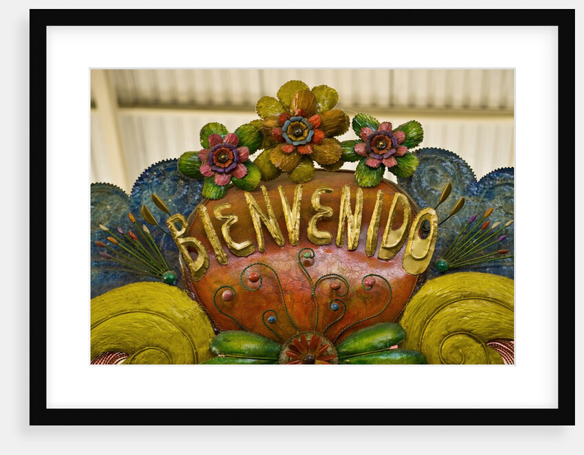 Welcome sign on a street in San Miguel de Allende, Mexico by Anonymous