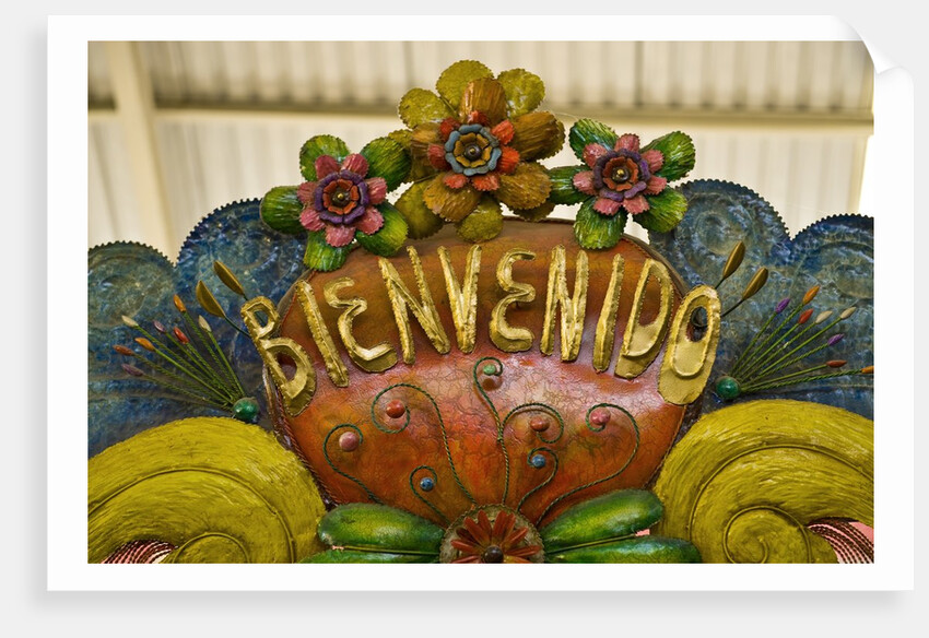 Welcome sign on a street in San Miguel de Allende, Mexico by Anonymous