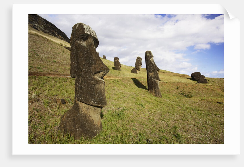 Moai at Rano Raraku on Easter Island by Anonymous