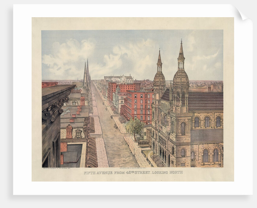 Fifth Avenue from 42nd Street, Looking North by Anonymous