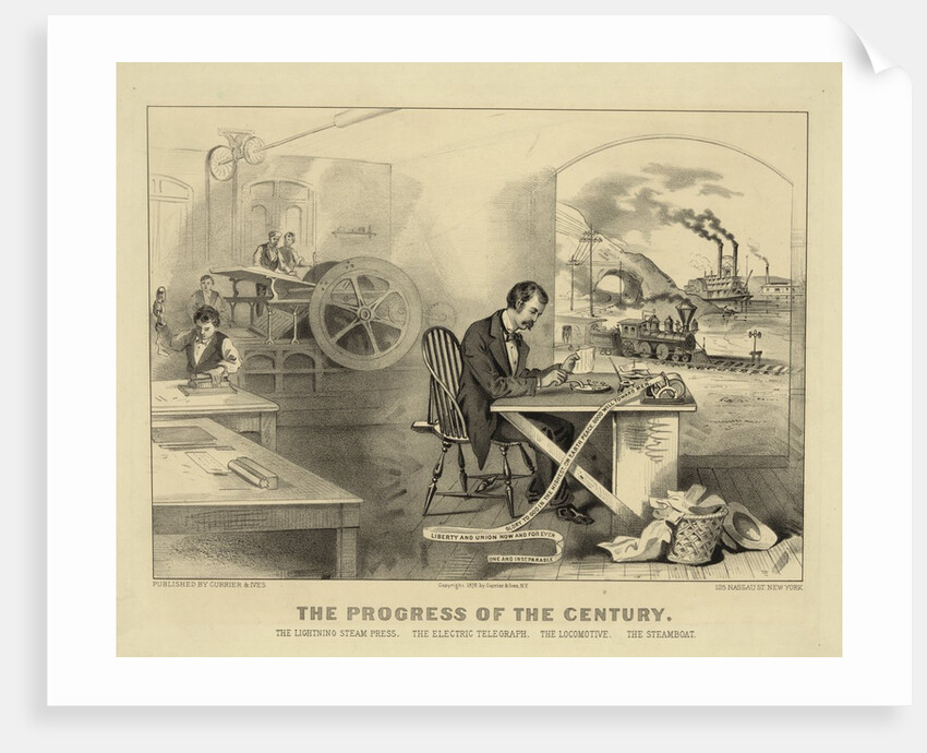 The Progress of the Century by Currier & Ives