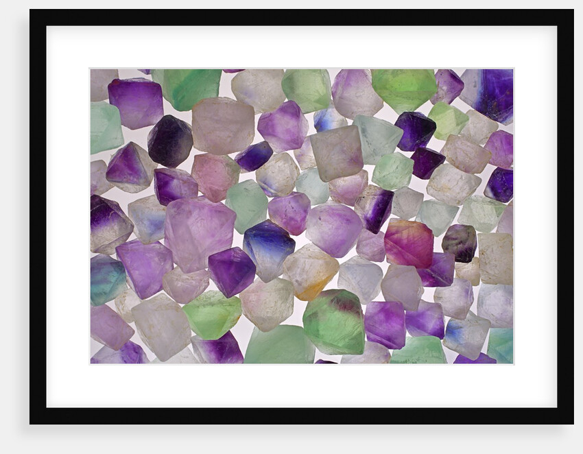 Fluorite minerals by Anonymous