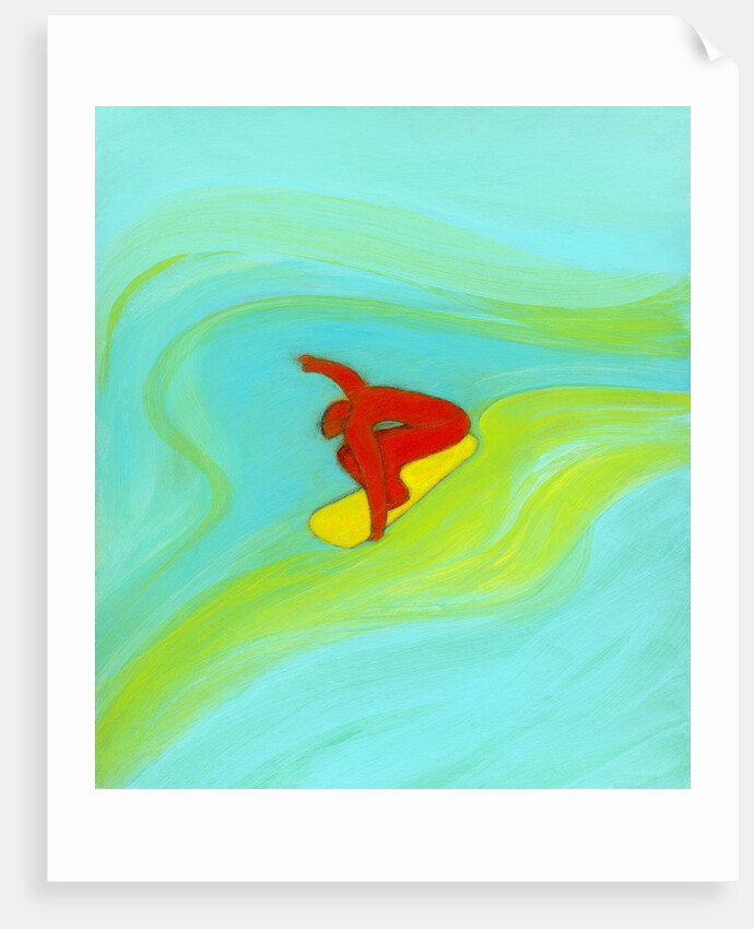 Man surfing by Anonymous
