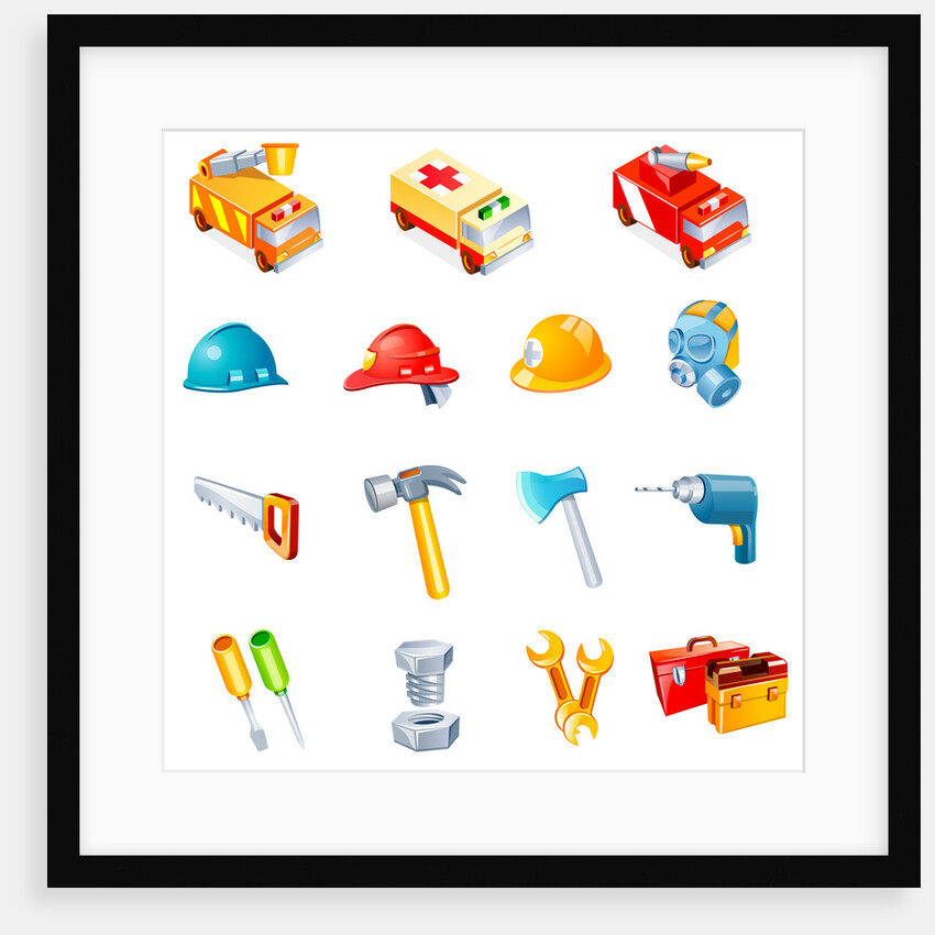 Different types of industrial objects by Anonymous