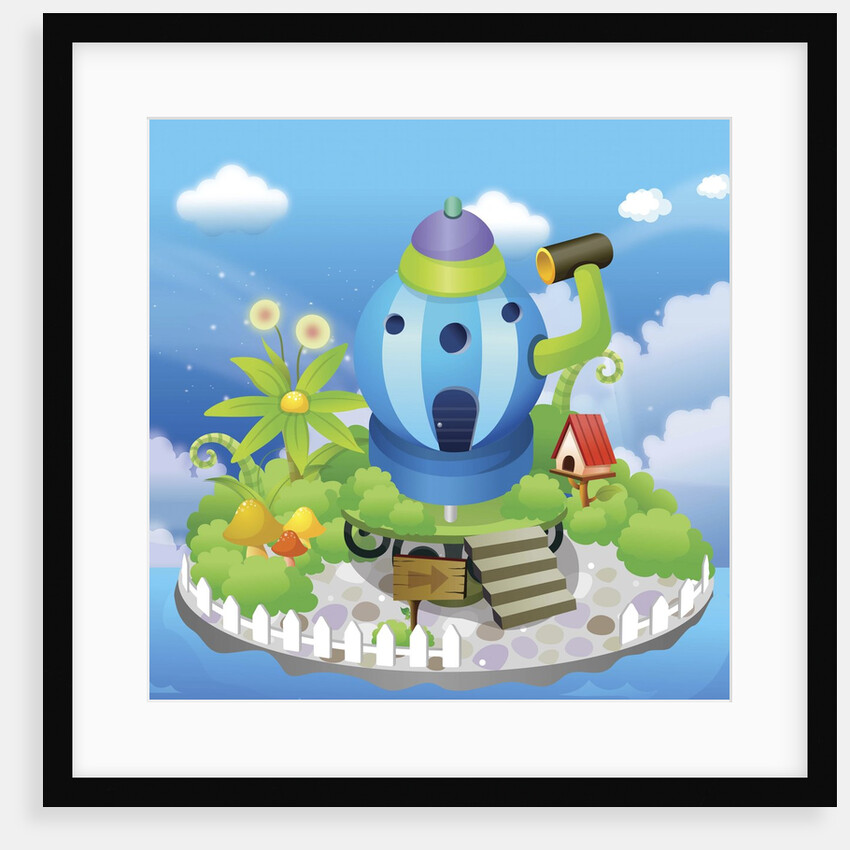 Building in a watering can shape by Anonymous