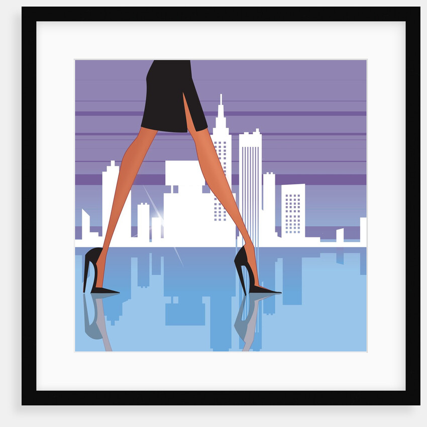 Low section view of a woman walking by Anonymous