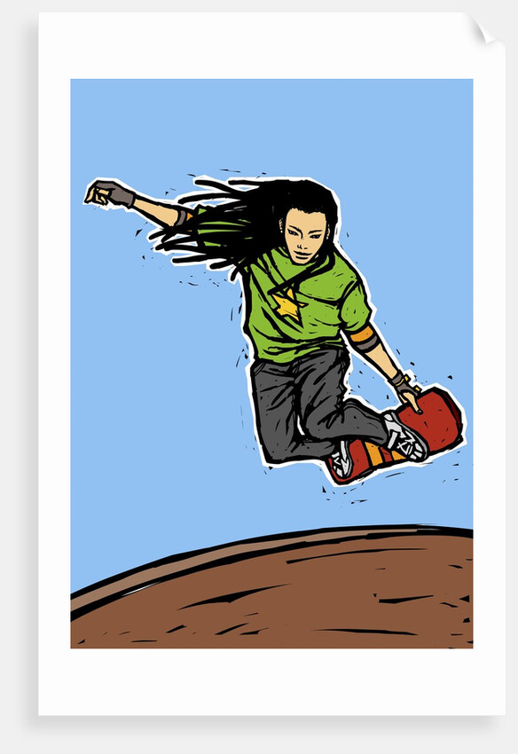 Low angle view of a man skateboarding by Anonymous