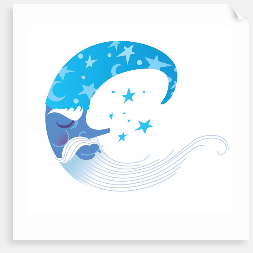Wizard Moon Asleep by Anonymous