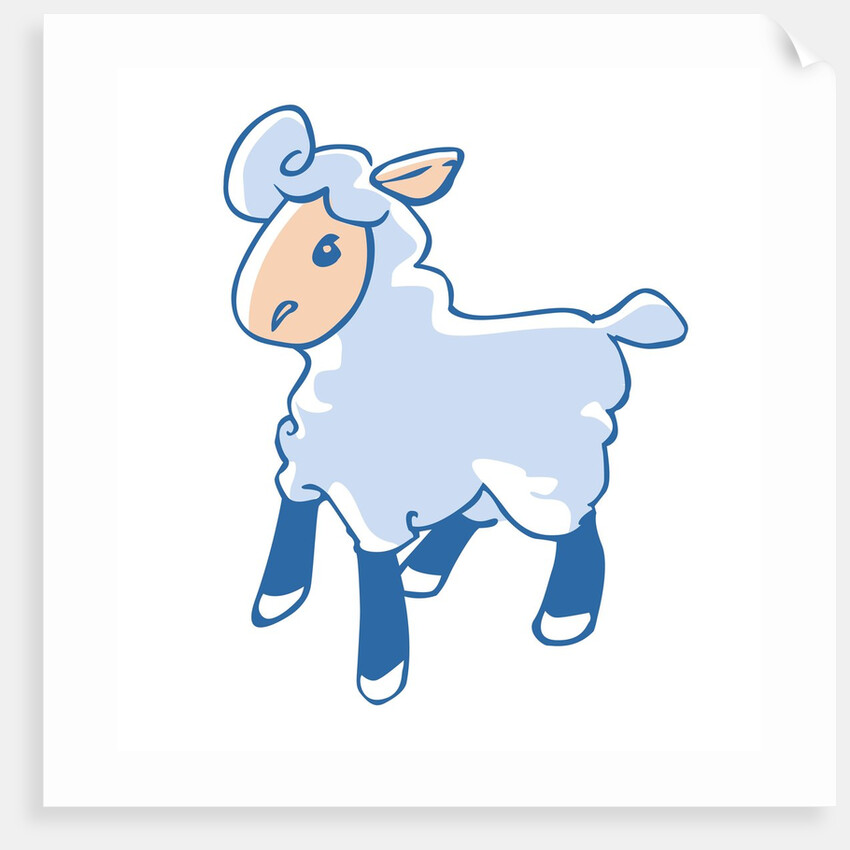 Cartoon Lamb by Anonymous