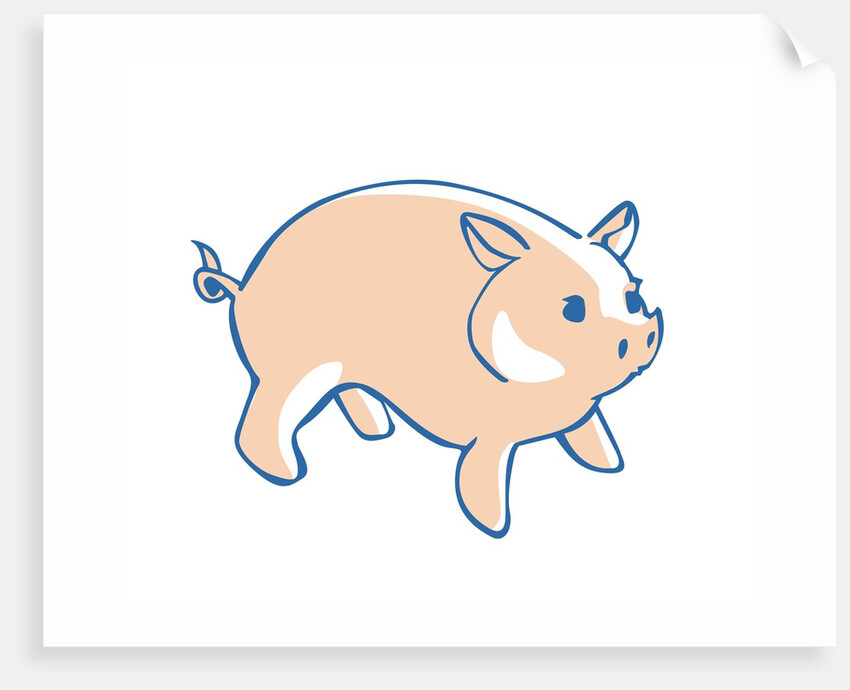 Cartoon Pig by Anonymous