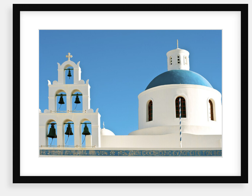 Church of Panagia of Platsani, Oia Caldera Square, Greece by Anonymous