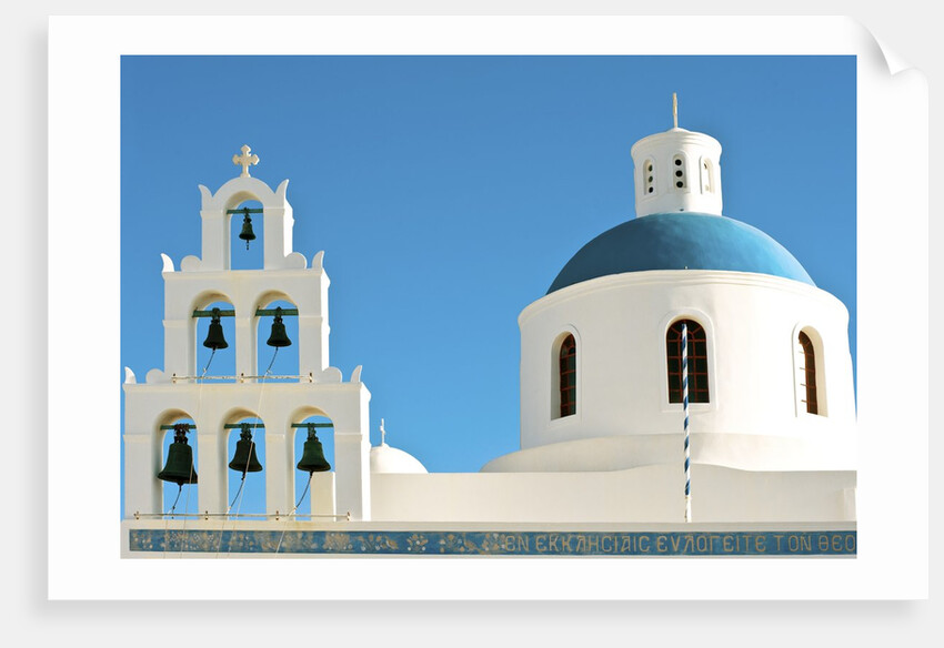 Church of Panagia of Platsani, Oia Caldera Square, Greece by Anonymous