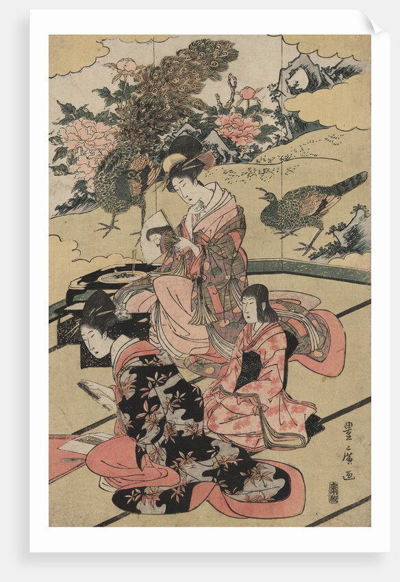 A Daimyo's Mansion by Utagawa Toyohiro