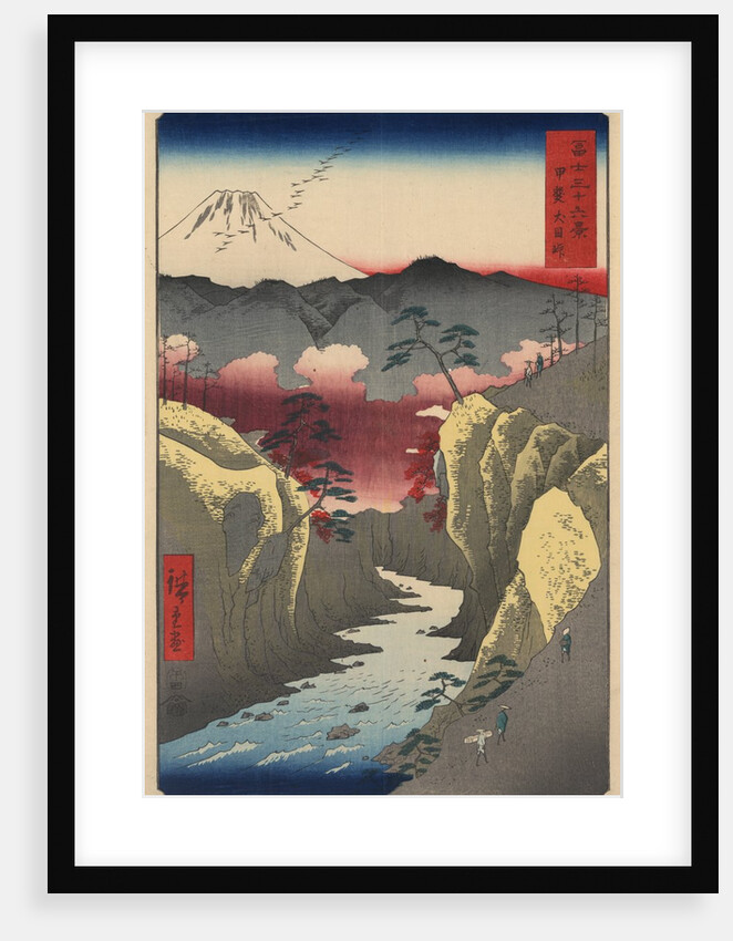 Inume Pass in Kai Province by Ando Hiroshige