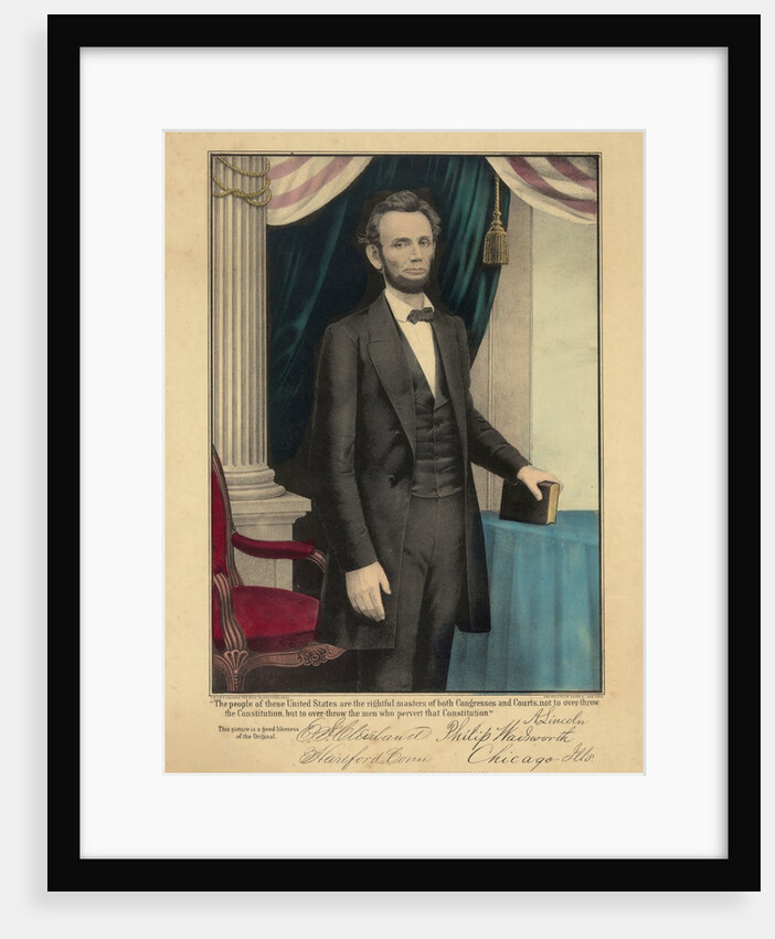 Three-quarter portrait of Abraham Lincoln by Anonymous