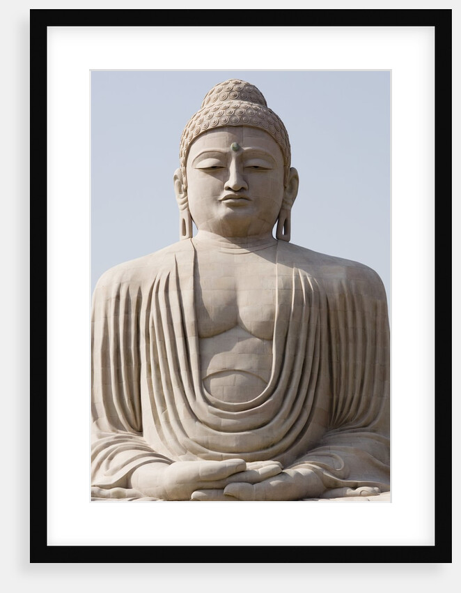 Low angle view of a statue of Buddha, The Great Buddha Statue, Bodhgaya, Gaya, Bihar, India by Anonymous