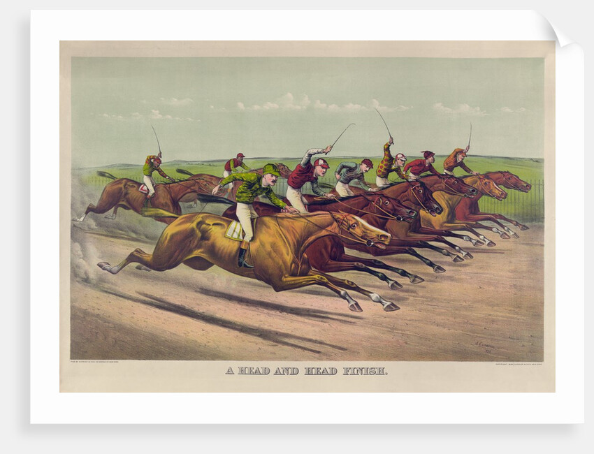 A Head and Head Finish by Currier & Ives