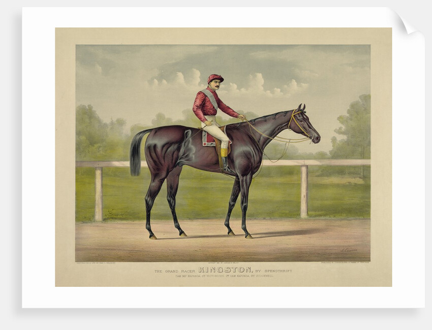The Grand Racer Kingston by Spendthrift by Currier & Ives