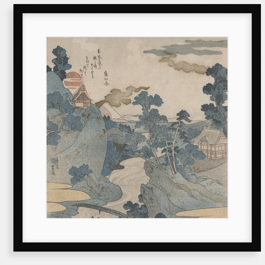 Fuji no yukei (An Evening View of Fuji) by Utagawa Kuniyoshi