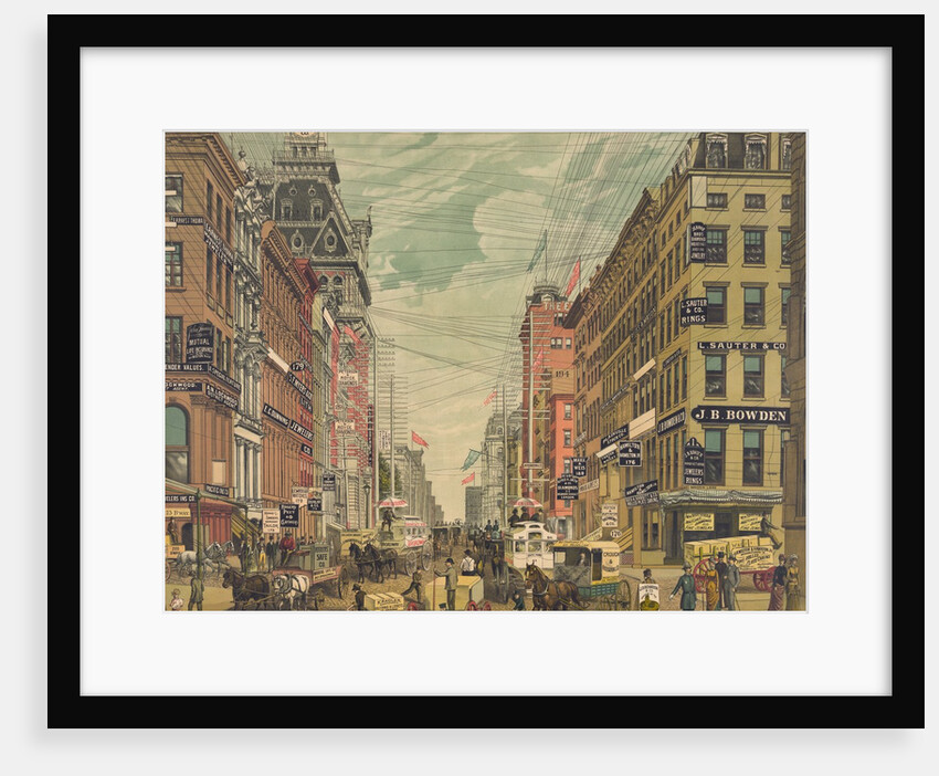 View of Broadway, New York City by Anonymous