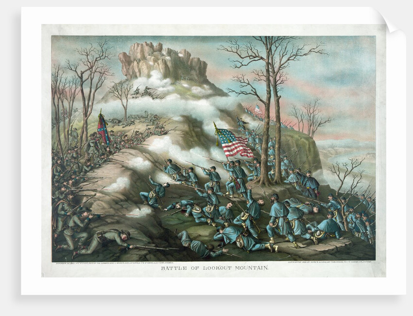 Battle of Lookout Mountain by Kurz & Allison