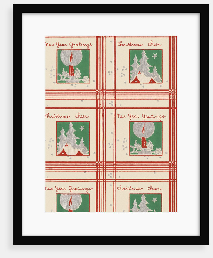 Christmas cheer and new year greetings pattern by Anonymous