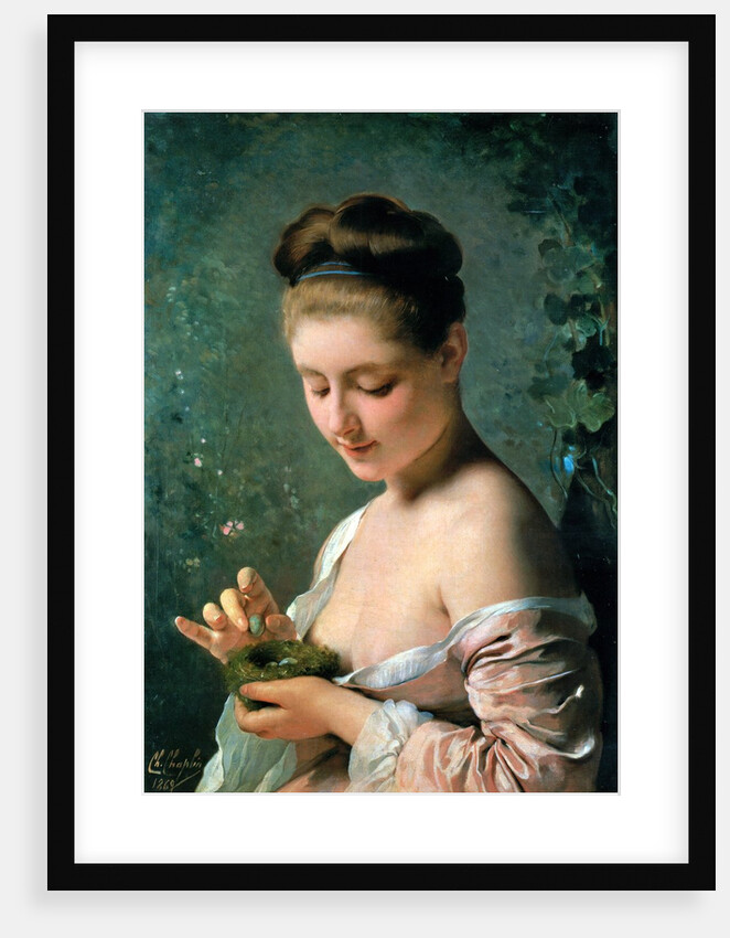 Girl with a Nest by Charles Joshua Chaplin