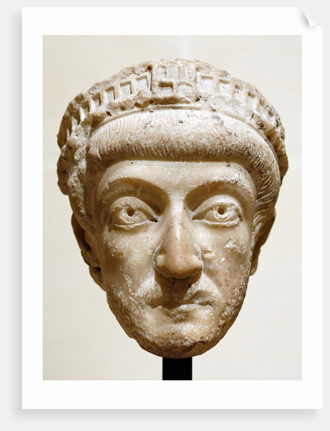 Bust of Byzantine Empreror Theodosius II by Anonymous