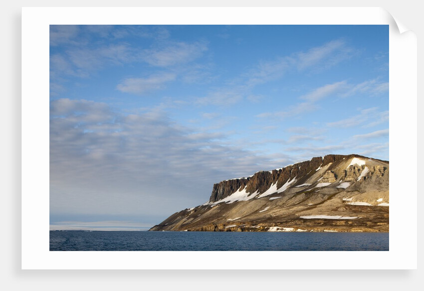 Cliffs at Cape Fanshawe, Spitsbergen Island, Svalbard, Norway by Anonymous