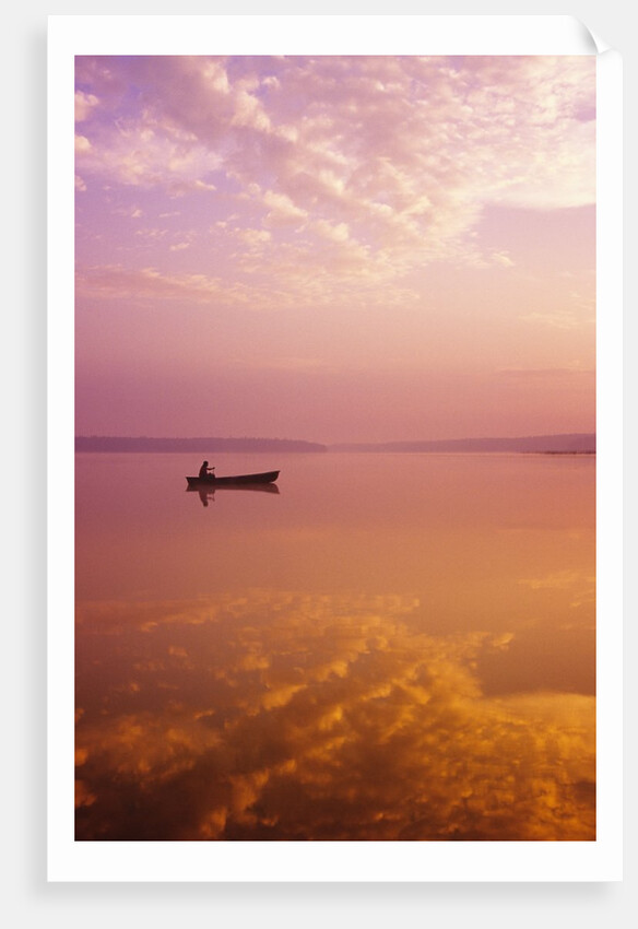 Canoeing on Childs Lake, Duck Mountain Provincial Park, Manitoba, Canada by Anonymous