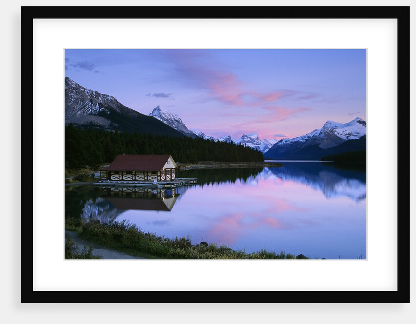 Maligne Lake at Dusk, Jasper National Park, Alberta, Canada by Anonymous
