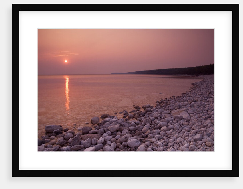 Sunrise at Halfway Log Dump on Georgian Bay Along the Niagara Escarpment on the Bruce Peninsula. Bruce Peninsula National Park, Ontario, Canada. by Anonymous