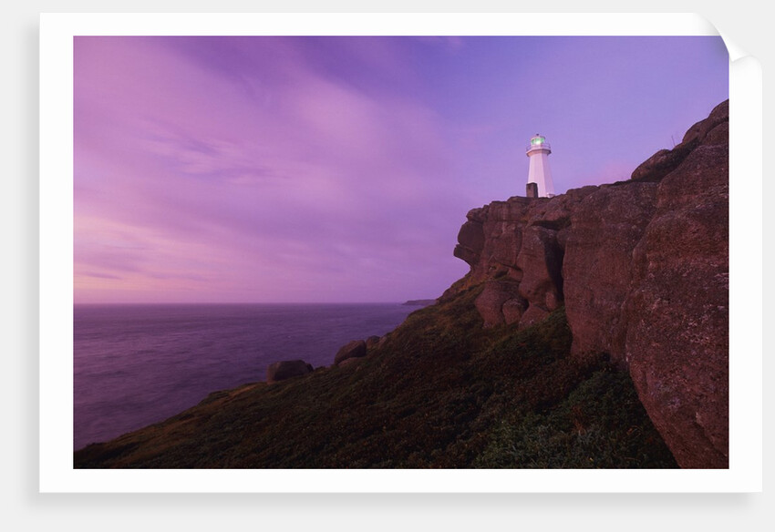 Lighthouse at Cape Spear National Historic Site, Newfoundland, Canada. by Anonymous