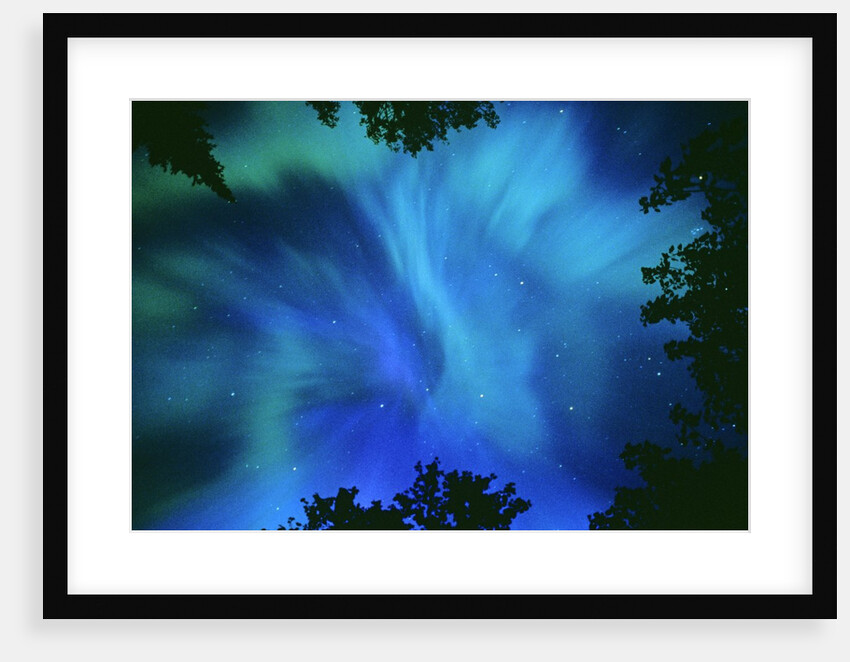 Northern Lights Or Aurora Borealis, Tilton Lake, Sudbury, Ontario, Canada. by Anonymous