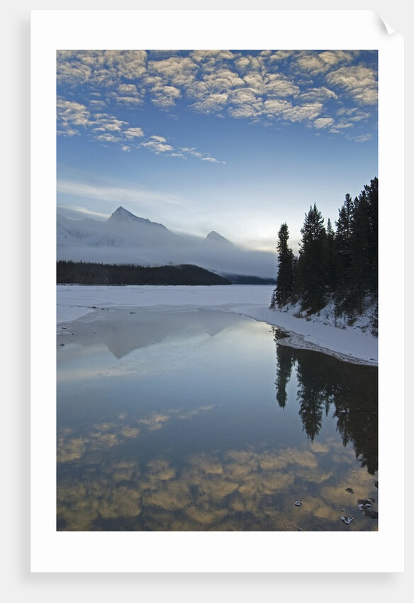 Maligne Lake, at First Light Near Jasper, Alberta, Canada. by Anonymous