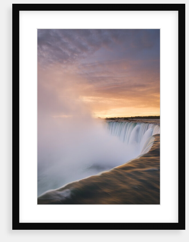Horseshoe Falls at Sunset from Table Rock Viewpoint, Niagara Falls, Ontario by Anonymous