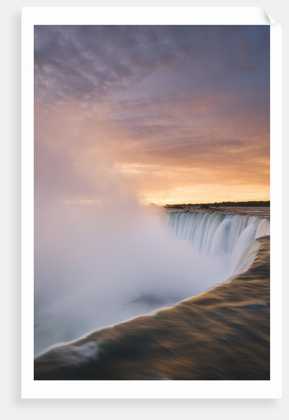 Horseshoe Falls at Sunset from Table Rock Viewpoint, Niagara Falls, Ontario by Anonymous