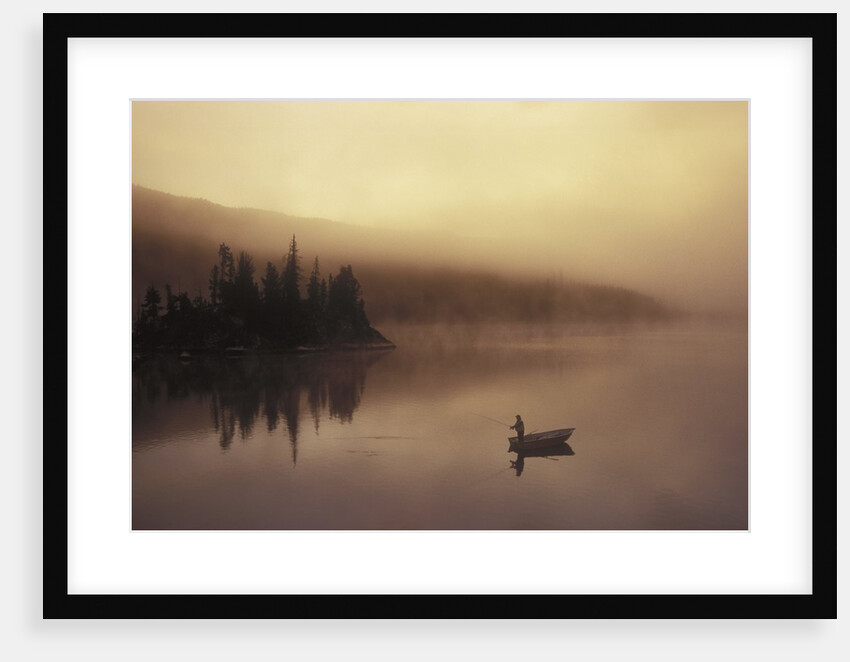 Fishing, Little Charlotte Lake, Chilcotin Region, British Columbia, Canada. by Anonymous
