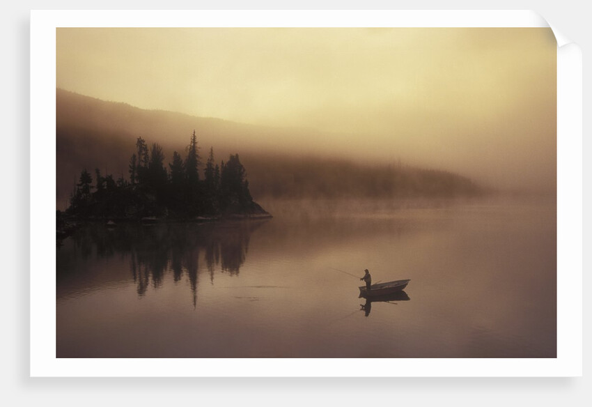 Fishing, Little Charlotte Lake, Chilcotin Region, British Columbia, Canada. by Anonymous