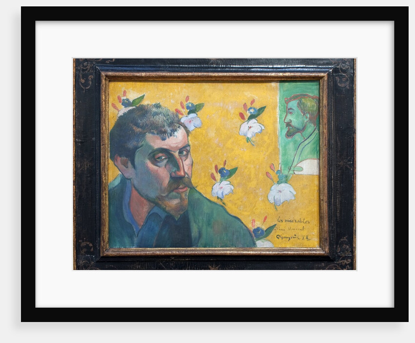 Self-Portrait with Portrait of Bernard (Les Miserables) by Paul Gauguin