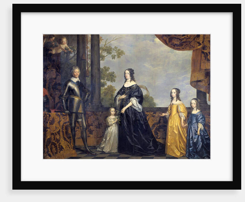 Frederick Henry, Prince of Orange, with His Wife Amalia van Solms and Their Three Youngest Daughters by Gerard van Honthorst