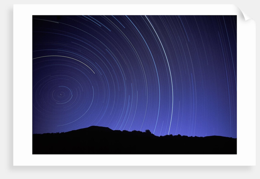 Star Trails Over Mountain Range in Utah by Anonymous