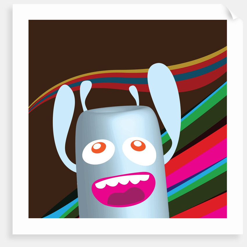 Excited robot by Anonymous