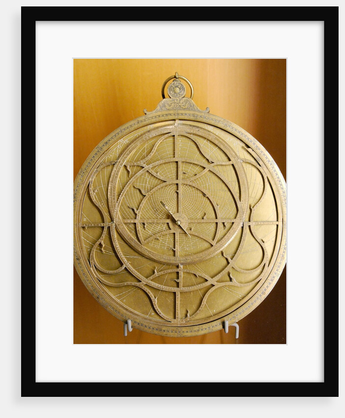 Gilt brass planispheric astrolabe by Jean Naze