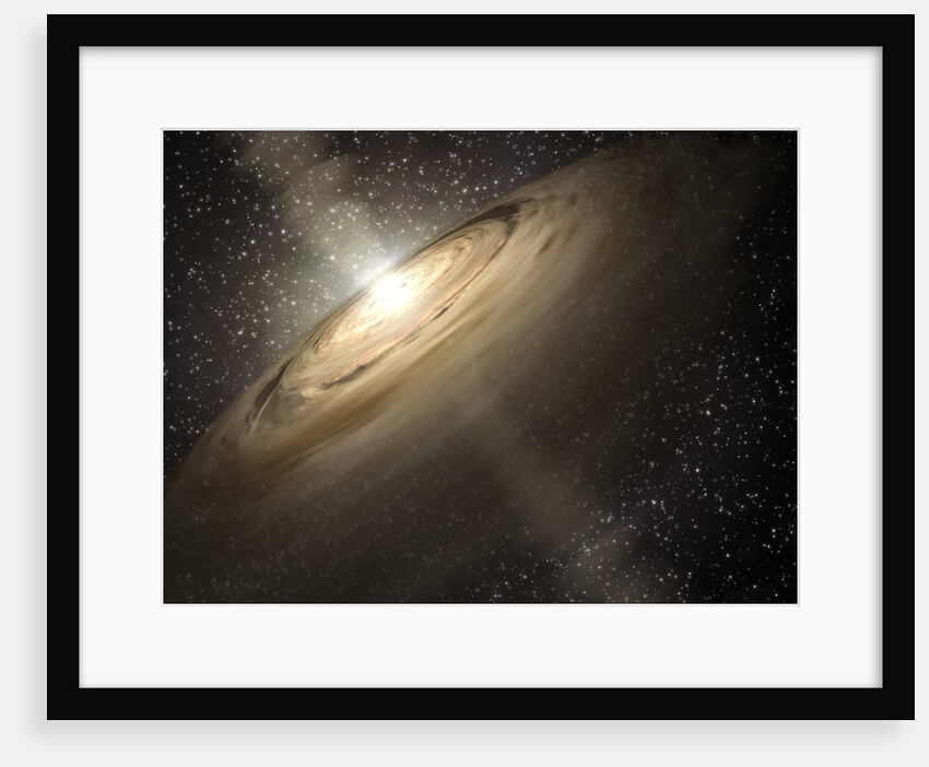 Artist's rendering of a solar system by Anonymous