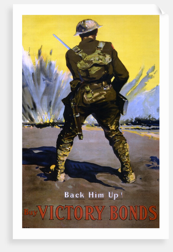 Back Him Up! Buy Victory Bonds poster by Anonymous