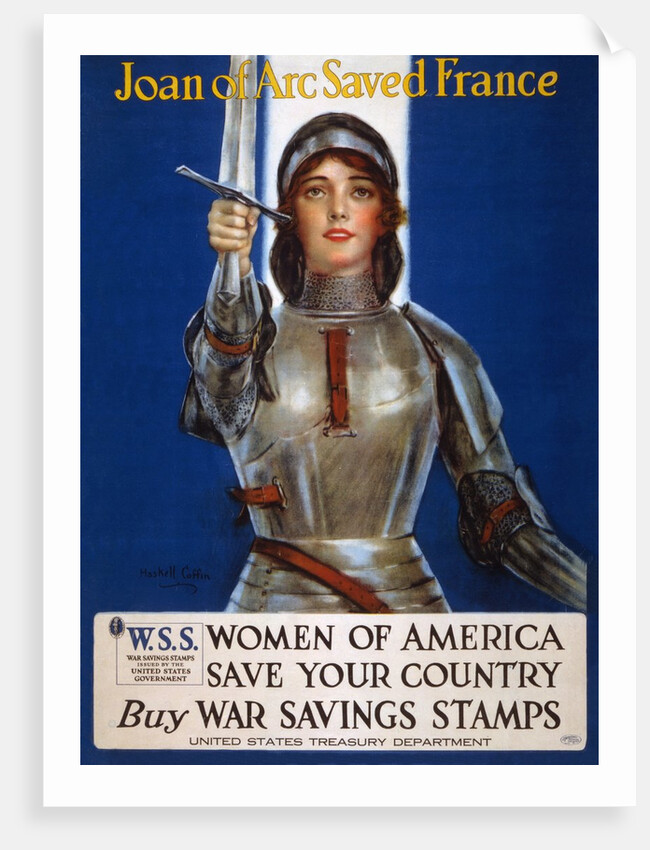 Joan of Arc Saved France poster by Haskell Coffin