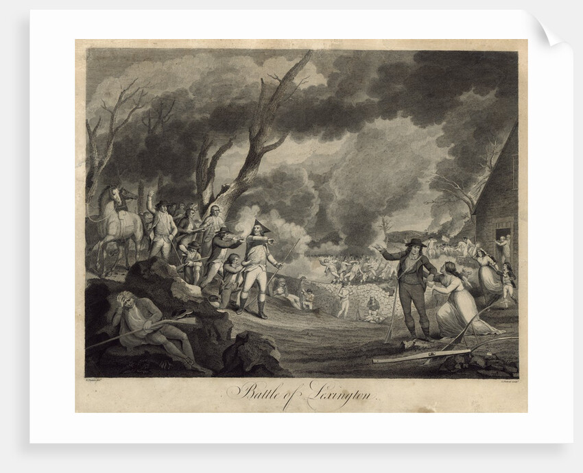 Battle of Lexington by Elkanah Tisdale