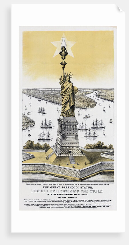 The Great Bartholdi Statue by Currier & Ives